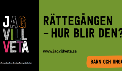 Framsida broschyr: www.jagvillveta.se. Rättegången- Hur Blir Den?